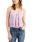 Juniors' Lace-Trim Tie-Front Camisole